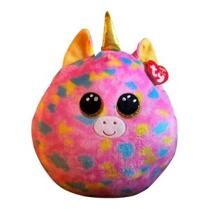 NWT - Ty Squish-a-Boos FANTASIA Pink Unicorn 14" Plush